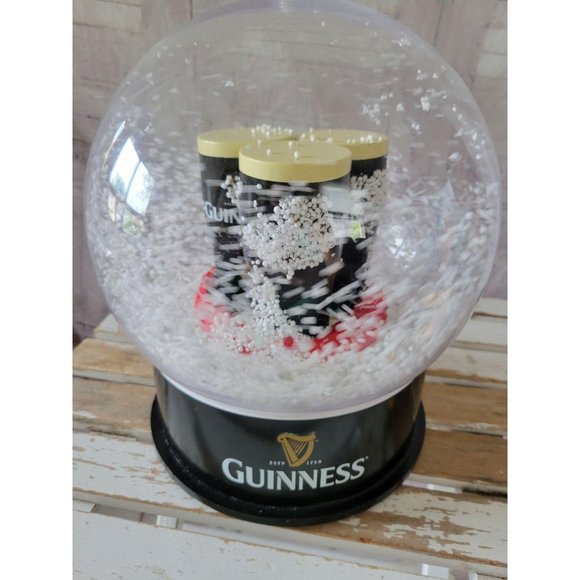 Diageo Guinness beer animated snow globe store dis